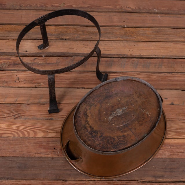 Copper Swedish Copper Washtub on Wrought Stand, C.1890 For Sale - Image 8 of 9