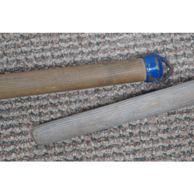 Early 20th Century Primitive Antique Metal Washer Plunger Dolly Laundry Wash Tub Agitator- Set of 2 For Sale - Image 10 of 12