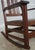 Wood Stickley Antique Mission Style Oak Leather Seat Rocking Chair For Sale - Image 7 of 18