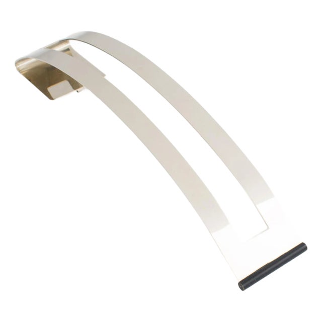 Modernist Giant Chrome Brooch by Valerie Mainguet For Sale