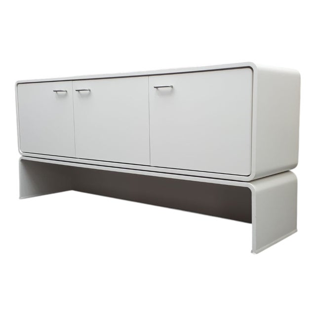 Space Age White Sideboard, 1970s For Sale