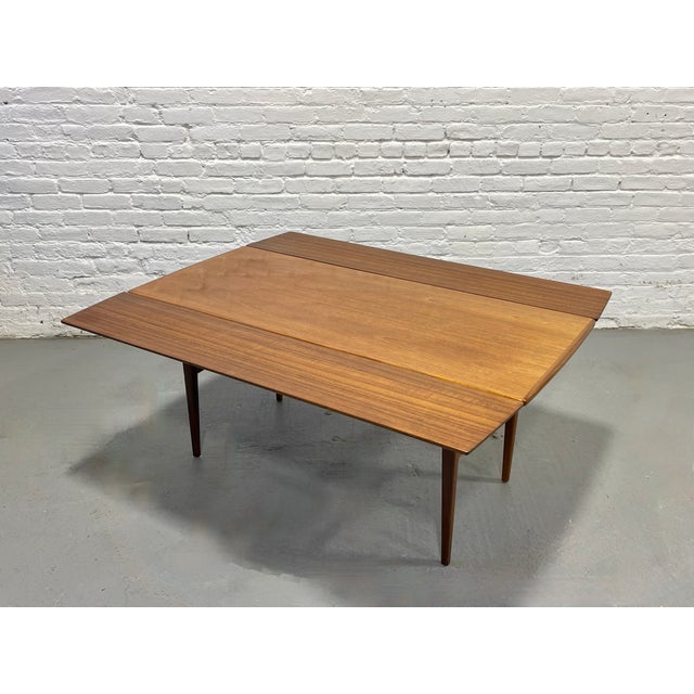 Mid Century Modern Danish Convertible Coffee Table - Desk - Dining Table – Vintage Space Saving Furniture, C. 1960's For Sale In New York - Image 6 of 12