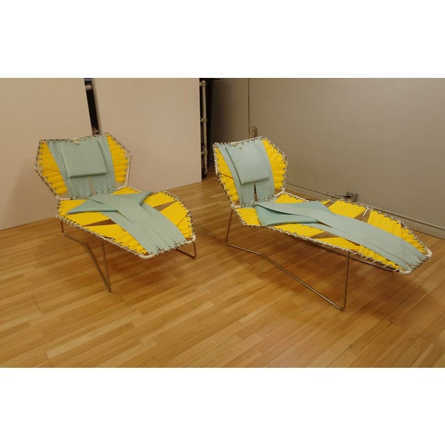 1990s 1990s Pair Patio Chaise Lounges For Sale - Image 5 of 13