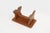 Low French Rustic Church Stool in Terracotta Painted Wood, 1890s For Sale - Image 10 of 11
