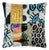 Uzbek Ikat Patchwork Pillow Cover 20'' X 20'' For Sale