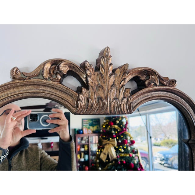 Uttermost Hollywood Regency Style Gold Arch & Wheat Wall Mirror by Uttermost For Sale - Image 4 of 6