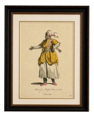 European School Artist, Habit of a Moorish Slave, 1749, Engraving