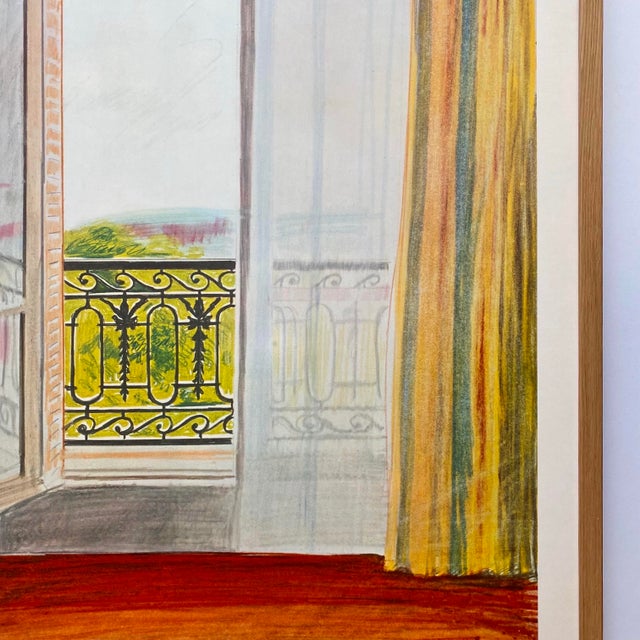 David Hockney Vintage 1981 Lithograph Print Framed Large New York Film Festival Poster " Window, Grand Hotel, Vittel " 1970 For Sale - Image 12 of 18