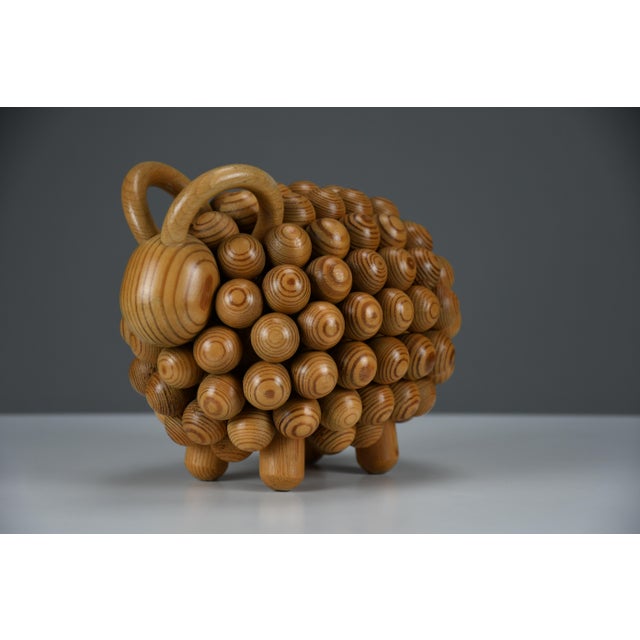 Aarikka Kaija, Passi Aries Sculpture, 1973, Wood For Sale - Image 6 of 14