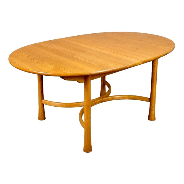 Saville Oval Dining Table in Blonde Elm from Ercol For Sale