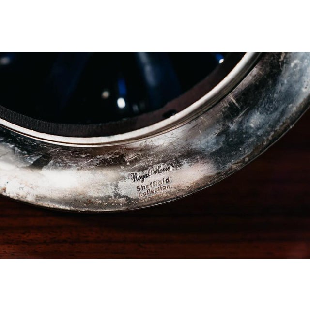 Glass Large Royal Sheffield Collection Blue Service Jar, 1950s For Sale - Image 7 of 15