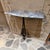 Arturo Pani Wall Console Table Mexican Modernist Prouve Era Forged Iron Bronze Blue Stone For Sale - Image 4 of 10