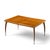 Gio Ponti Style Mid Century Italian Walnut and Brass Expanding Dining Table With 2 Leaves For Sale - Image 12 of 13