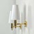 Mid-Century Brass V18 Wall Lights attributed to Eje Ahlgren for Bergboms, Sweden, 1960s, Set of 2 For Sale - Image 10 of 18
