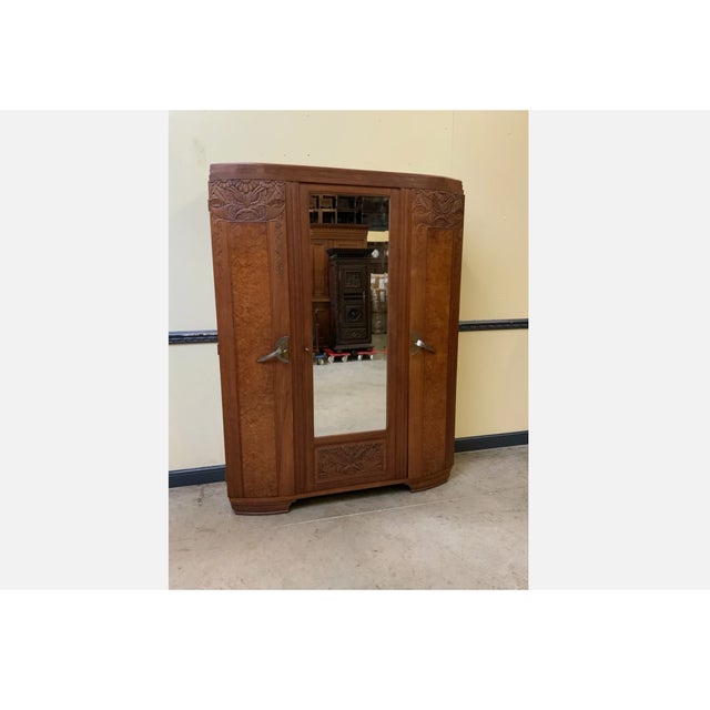 Vintage Art Deco Wardrobe, 1935 For Sale - Image 12 of 12