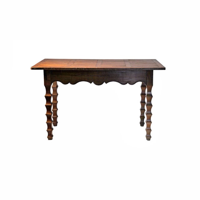 Brown Antique French Writing Desk For Sale - Image 8 of 11