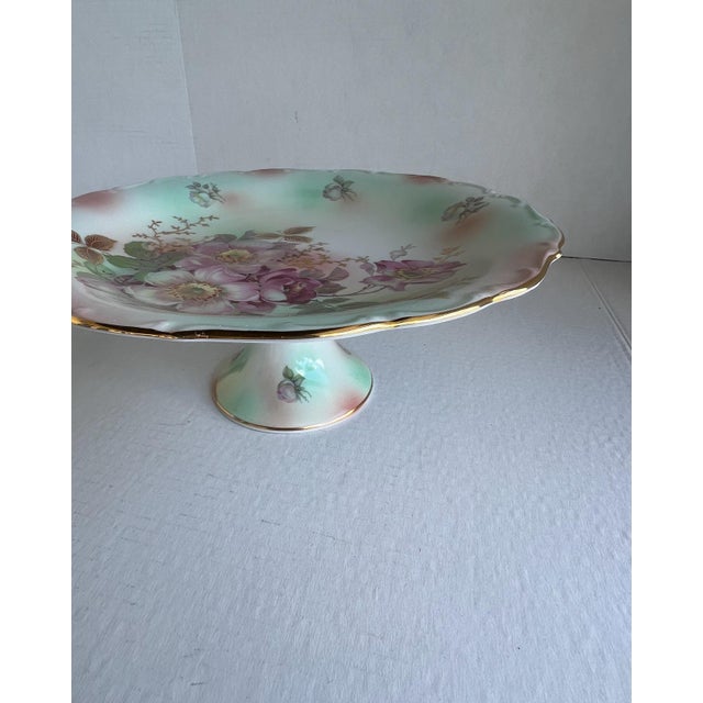 1940s Vintage Bavaria Cake Stand/Pedestal Serving Plate For Sale - Image 5 of 8
