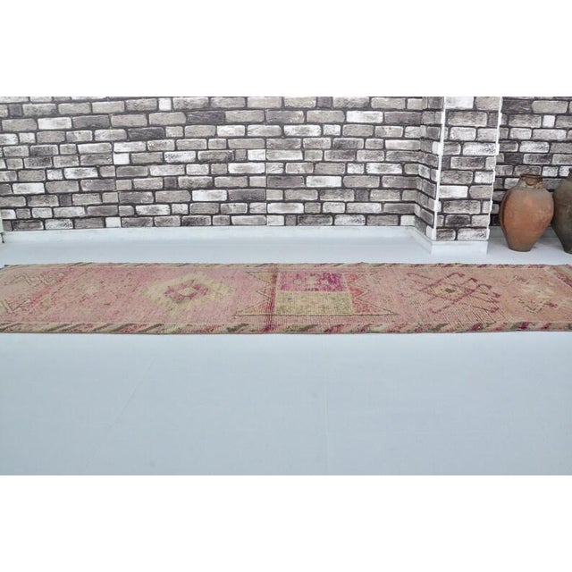 Kurdish Anatolian Wool Runner Rug For Sale - Image 4 of 10