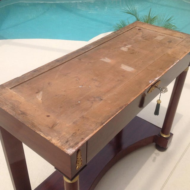 Wood 19th C. French Pier Table For Sale - Image 7 of 9