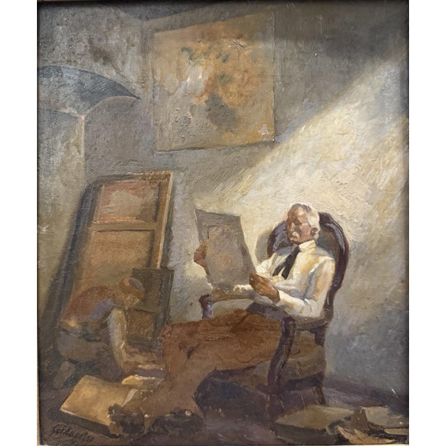 Authentic age, impasto painting style This piece is designed in the style of the selected designer and/or manufacturer