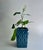 Mid Century Modern Cornflower Blue Ceramic Planter For Sale - Image 10 of 17