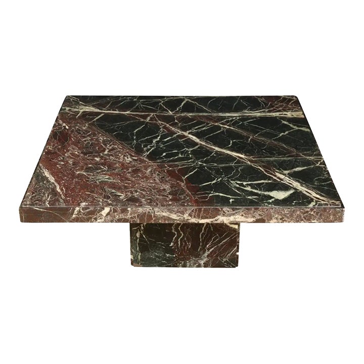 Marble Pedestal Coffee Table Chairish