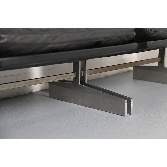 Vintage Leather Sofa and Bo-561 Chair by Preben Fabricius & Jørgen Kastholm, 1960s, Set of 2 For Sale - Image 15 of 18