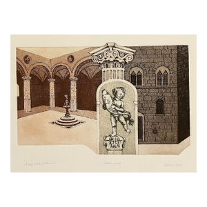 Dolores Gall Palazzo Vecchio Florence Etching Artist Proof