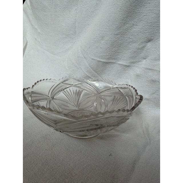 Art Deco 1910 Crystal Candy Dish For Sale - Image 3 of 8