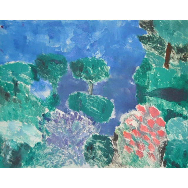 Abstract Arthur Krakower (1921-2009) "Snowmass Ii" Original Monotype C.2004 For Sale - Image 3 of 6