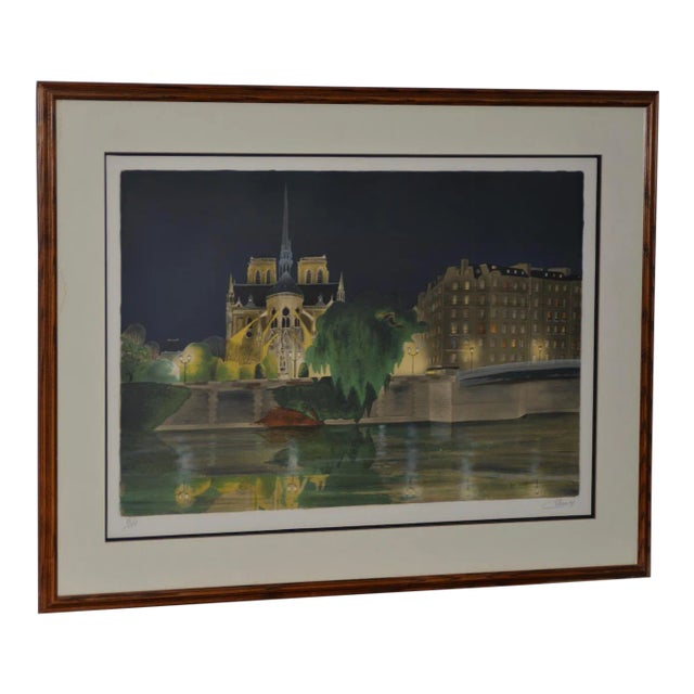 Notre-Dame De Paris Color Lithograph Signed / Numbered C.2004 For Sale