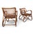 Vintage French Rattan Bamboo Lounge Chairs, 1960, Set of 2 For Sale - Image 4 of 18