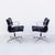 1970s Eames Soft Pad Arm Chairs in Black Leather by Herman Miller For Sale - Image 10 of 13