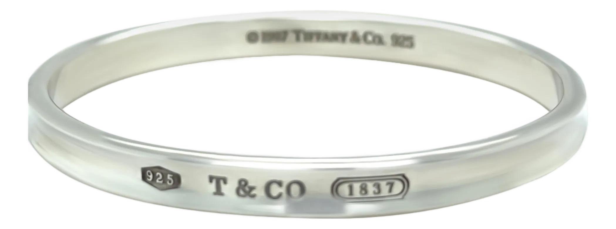 Tiffany & Co. 1837 Narrow Sterling Silver Bracelet 34.15g | Chairish
