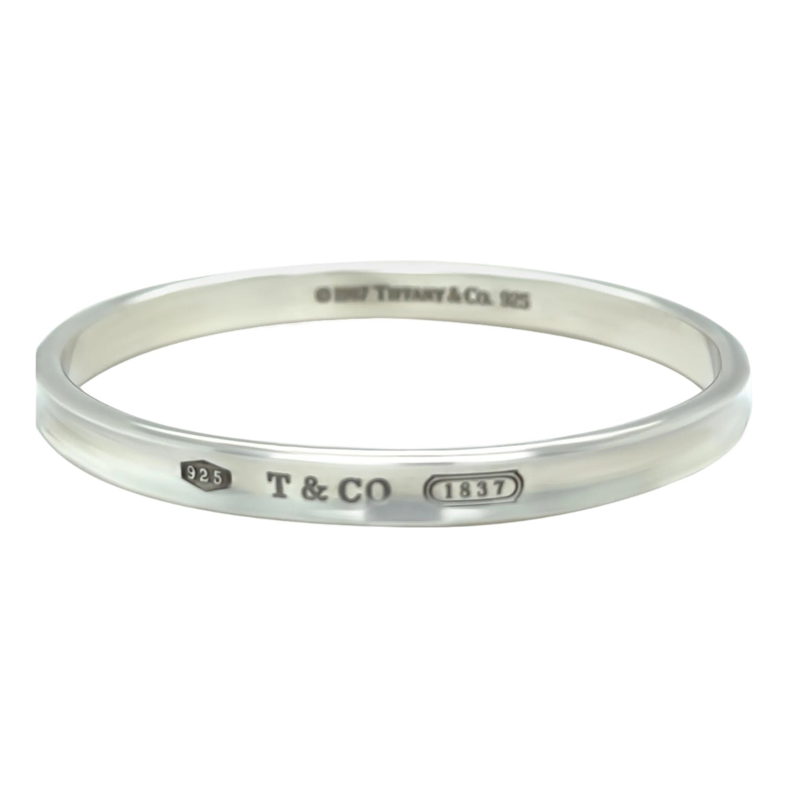 Tiffany & Co. 1837 Narrow Sterling Silver Bracelet 34.15g | Chairish