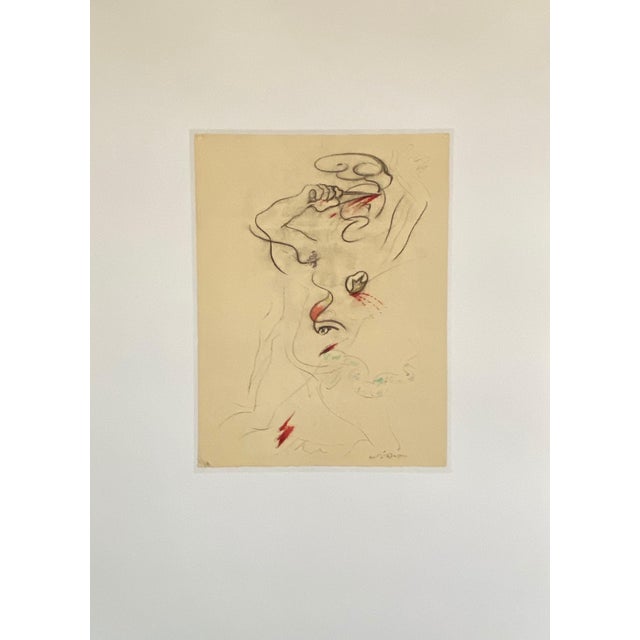 André Masson, French Abstract Surrealist Color Lithograph Andre Masson For Sale