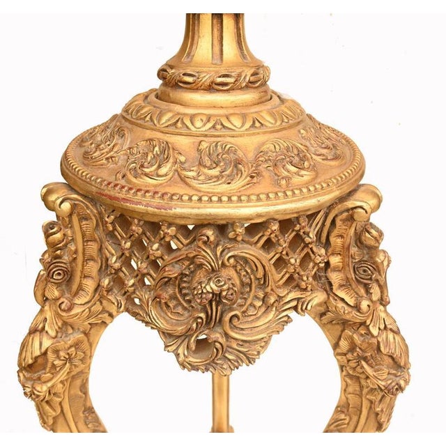 Italian Rococo Stands in Giltwood, Set of 2 For Sale - Image 5 of 9