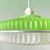 Large Vintage Space Age UFO Pendant Lamp in Green Acrylic, 1970s For Sale - Image 15 of 18
