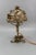 Metal French Golden Metal Roses Table Lamp, 1950s For Sale - Image 7 of 18
