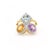 7.23ct Multi Gemstone Semi Precious Statement Ring in 18k Solid Gold Size 7 For Sale