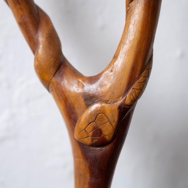 1980s Vernon Edwards Crutch Form Walking Stick, 1980s For Sale - Image 5 of 13