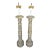 Mid 20th Century Italian Country Column Form Table Lamps - a Pair For Sale