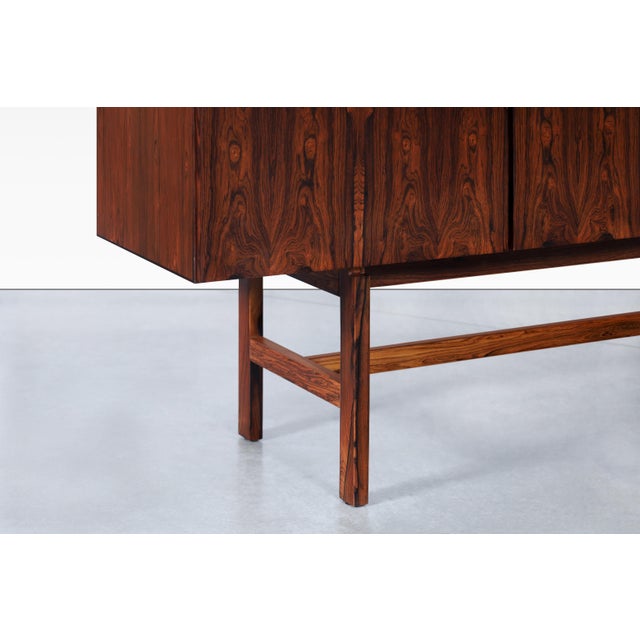 Wood 1970s Danish Modern Rosewood Sideboard Attributed to Ib Kofod Larsen For Sale - Image 7 of 12
