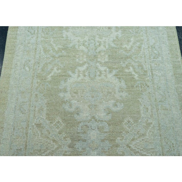 Turkish Oushak Rug 2'6" x 34'5" #20238 For Sale - Image 4 of 8