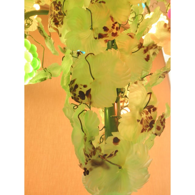 Blue Murano Glass 21-Branch Chandelier from Cesare Toso, 1970s For Sale - Image 8 of 10