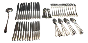 Perles Cutlery from Christofle, Set of 61