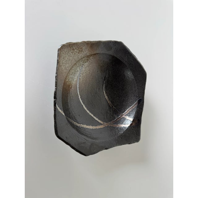 Vintage Organic Art Handmade Decorative Pottery Bowl / Dish For Sale In Miami - Image 6 of 9