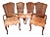Vintage Walnut Cane-Backed Louis XV Style Dining Chairs - Set of 6 For Sale