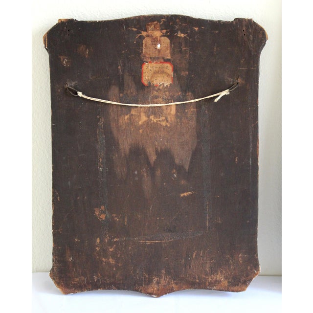 1920s Antique Religious Portrait Diptych – Christ Child & Christ in Gethsemane For Sale - Image 9 of 14
