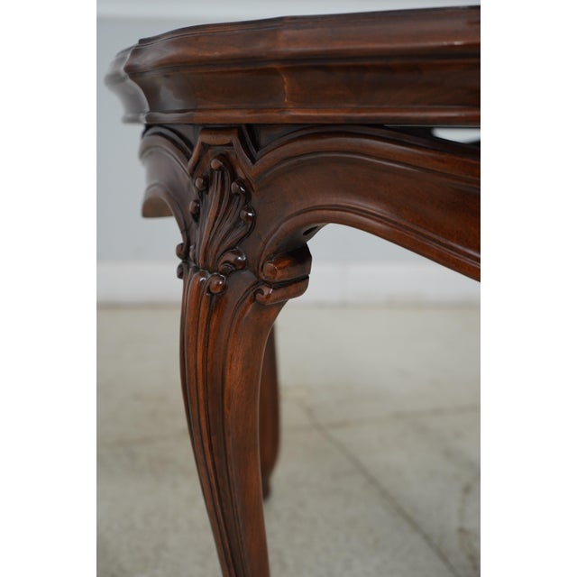 Karges French Walnut Round Lamp Table For Sale In Philadelphia - Image 6 of 12